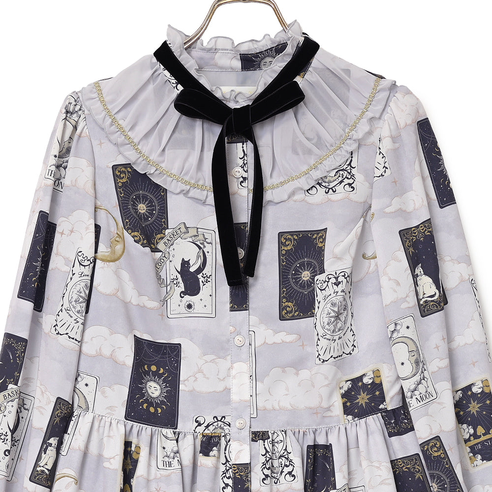 タロットカードフロントボタンワンピース