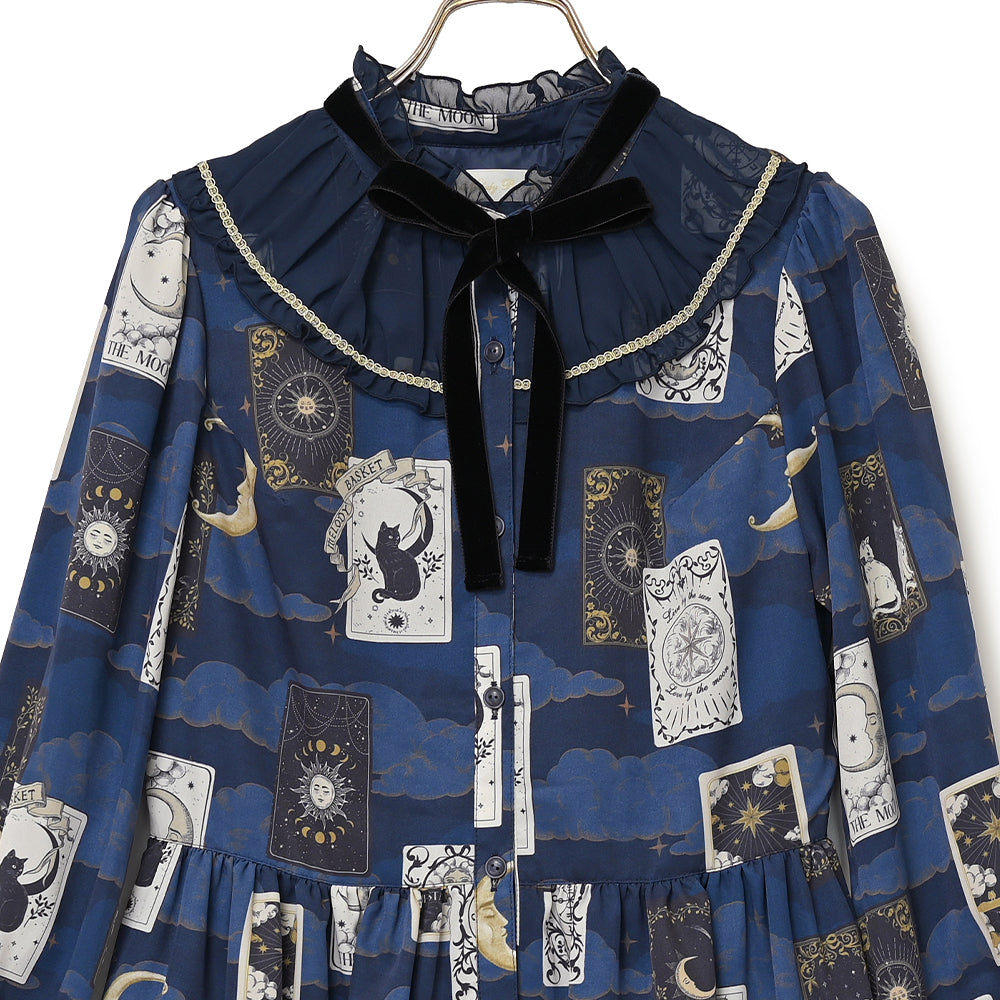 タロットカードフロントボタンワンピース