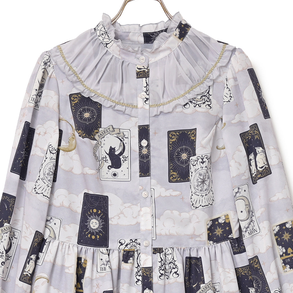 タロットカードフロントボタンワンピース