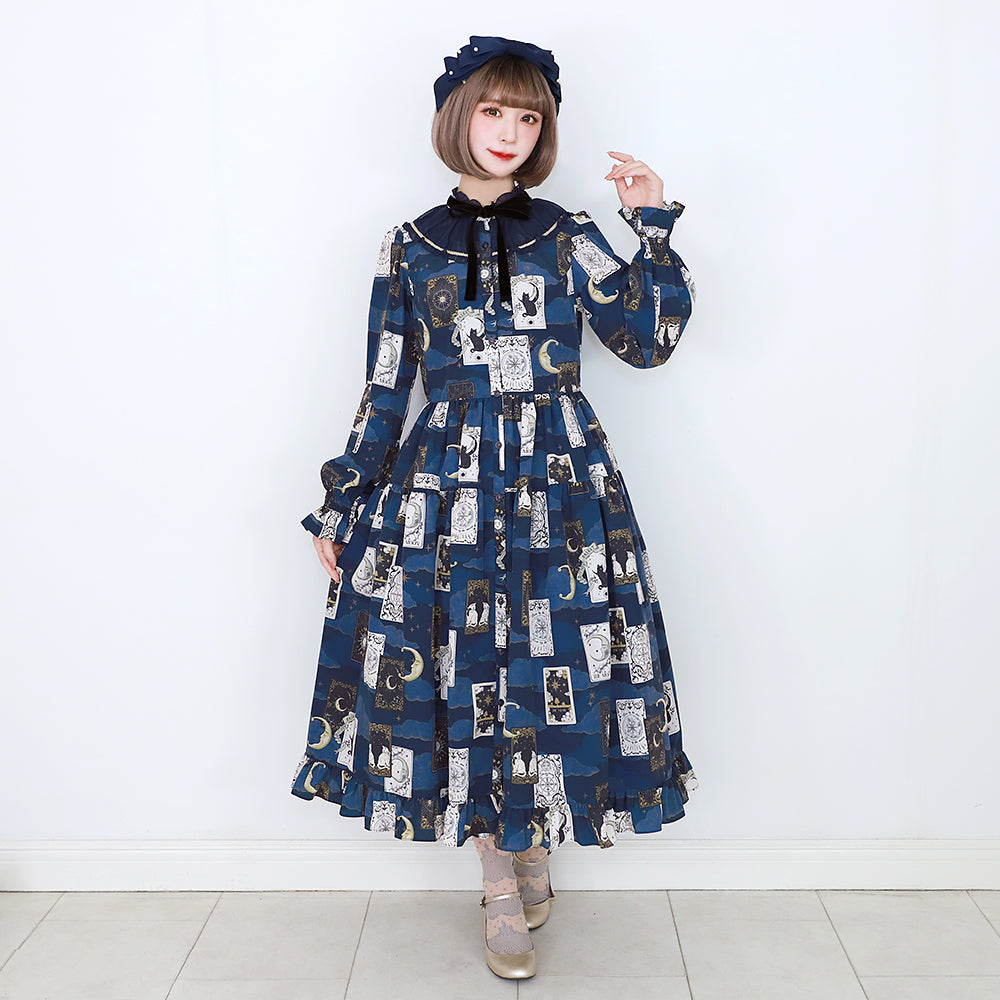 タロットカードフロントボタンワンピース
