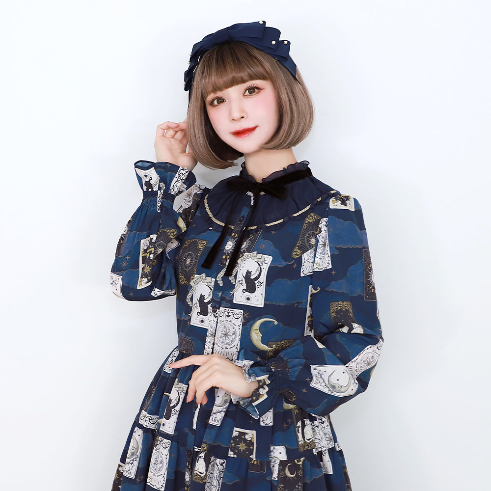 タロットカードフロントボタンワンピース – fraisier on-line