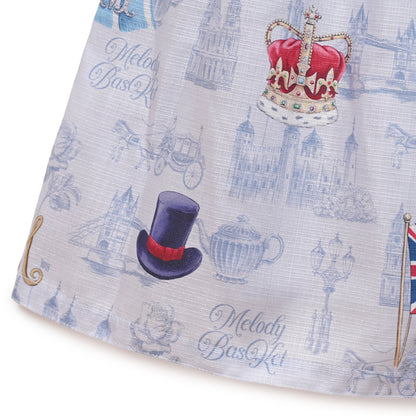 British Lady Double Button Dress