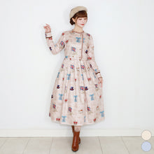 将图片加载到图库查看器，British Lady Double Button Dress
