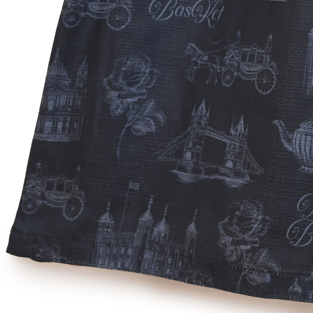 British Lady Big Sleeve Dress