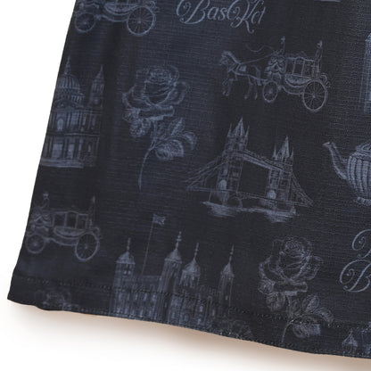 British Lady Big Sleeve Dress