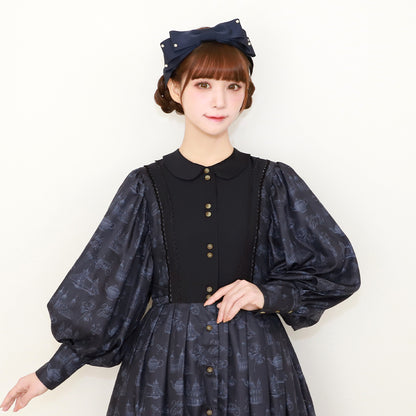 British Lady Big Sleeve Dress