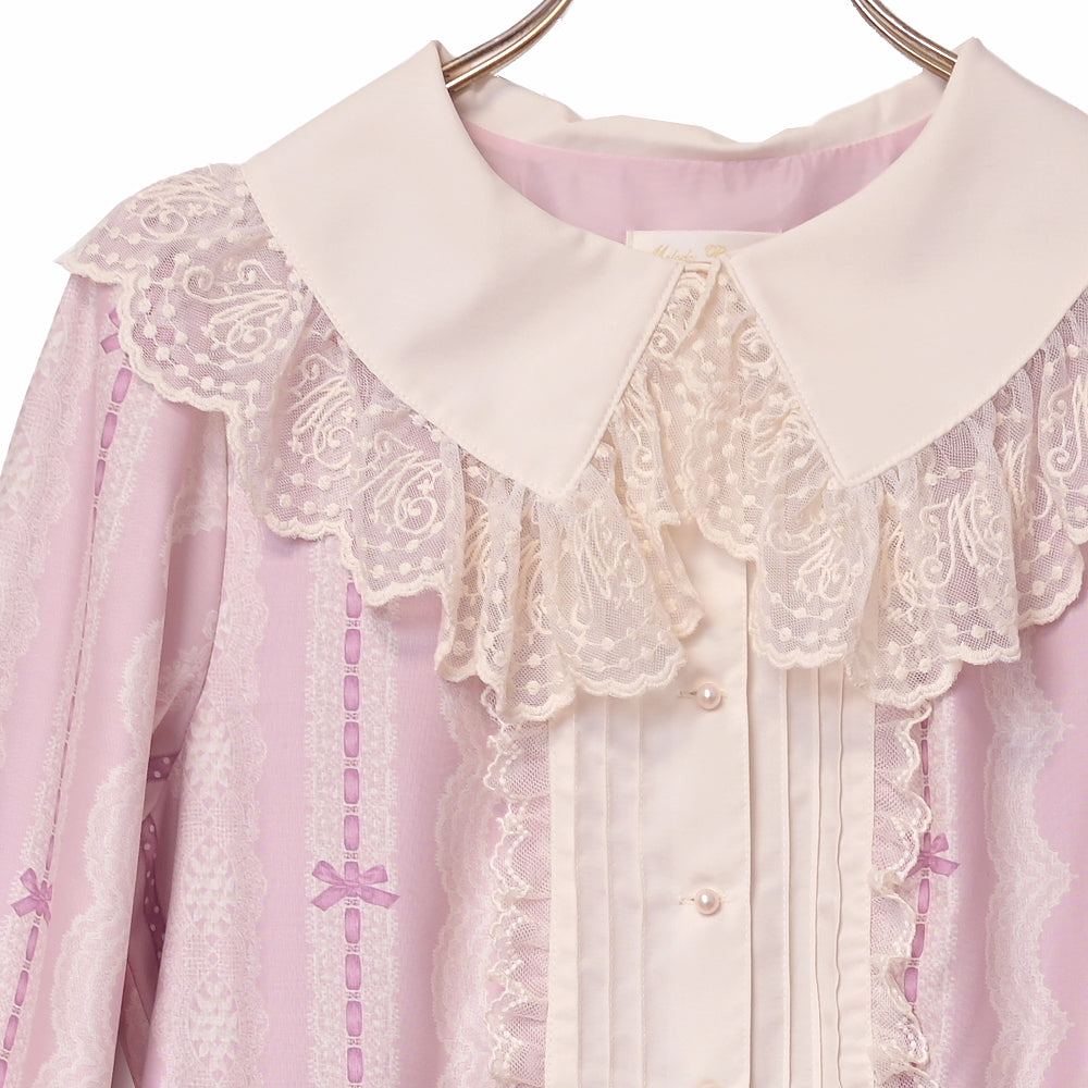 Lace millefeuille dress