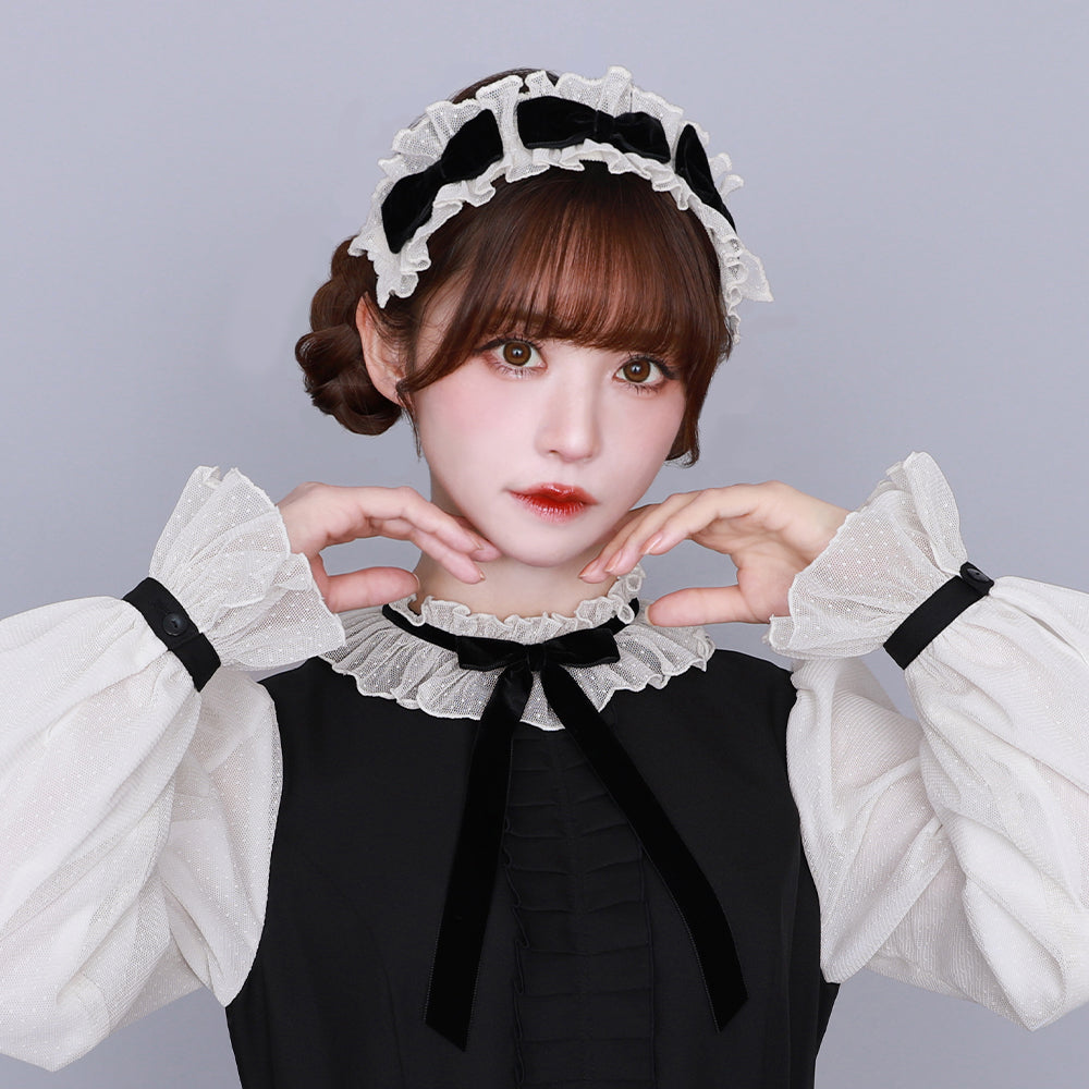 Lady tulle frill hair clip