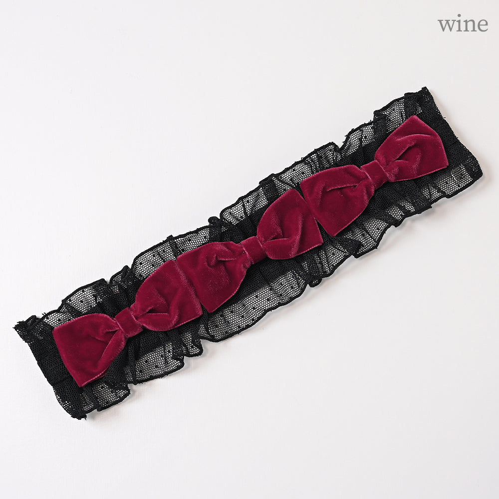 Lady tulle frill hair clip