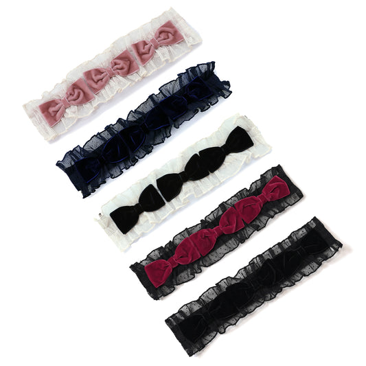 ご令嬢のチュールフリルヘアクリップ