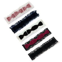 将图片加载到图库查看器，Lady tulle frill hair clip
