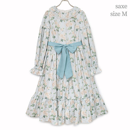 Rose garden frill collar dress