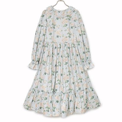 Rose garden frill collar dress