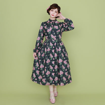 Rose gardenボウタイワンピース
