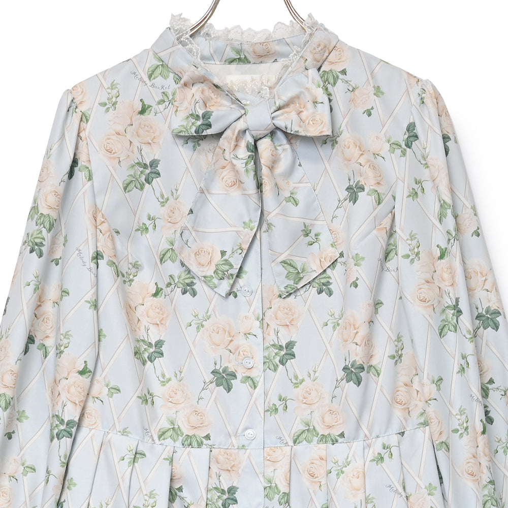 Rose garden bow tie dress
