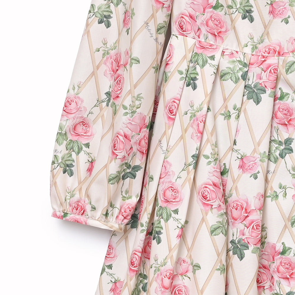 Rose garden bow tie dress