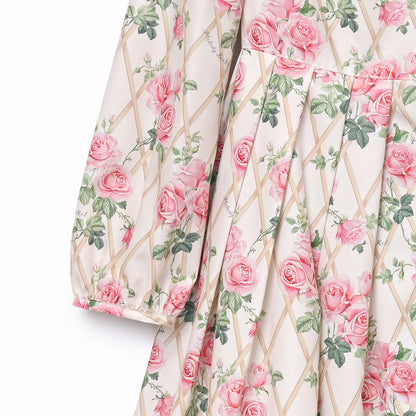 Rose garden bow tie dress