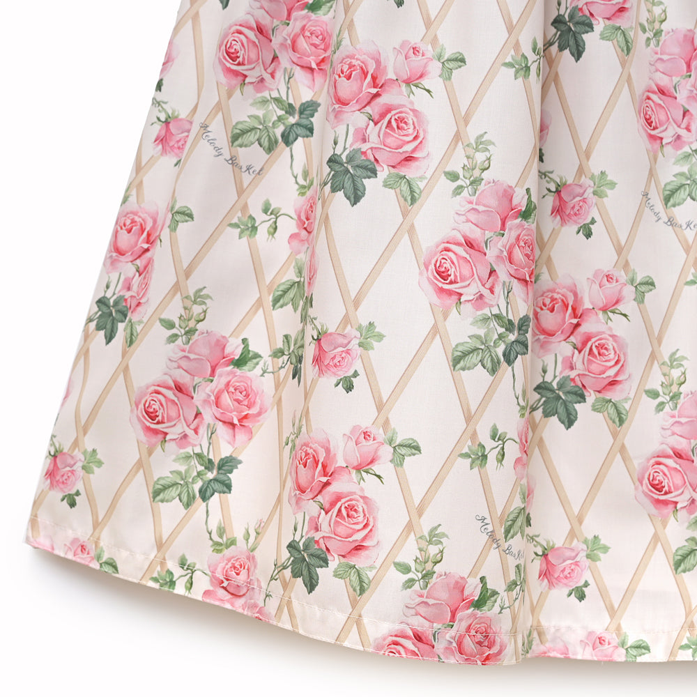 Rose garden bow tie dress