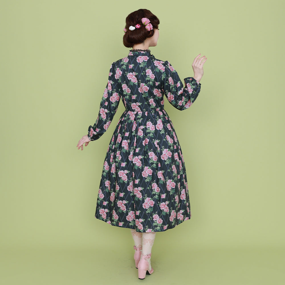 Rose garden bow tie dress