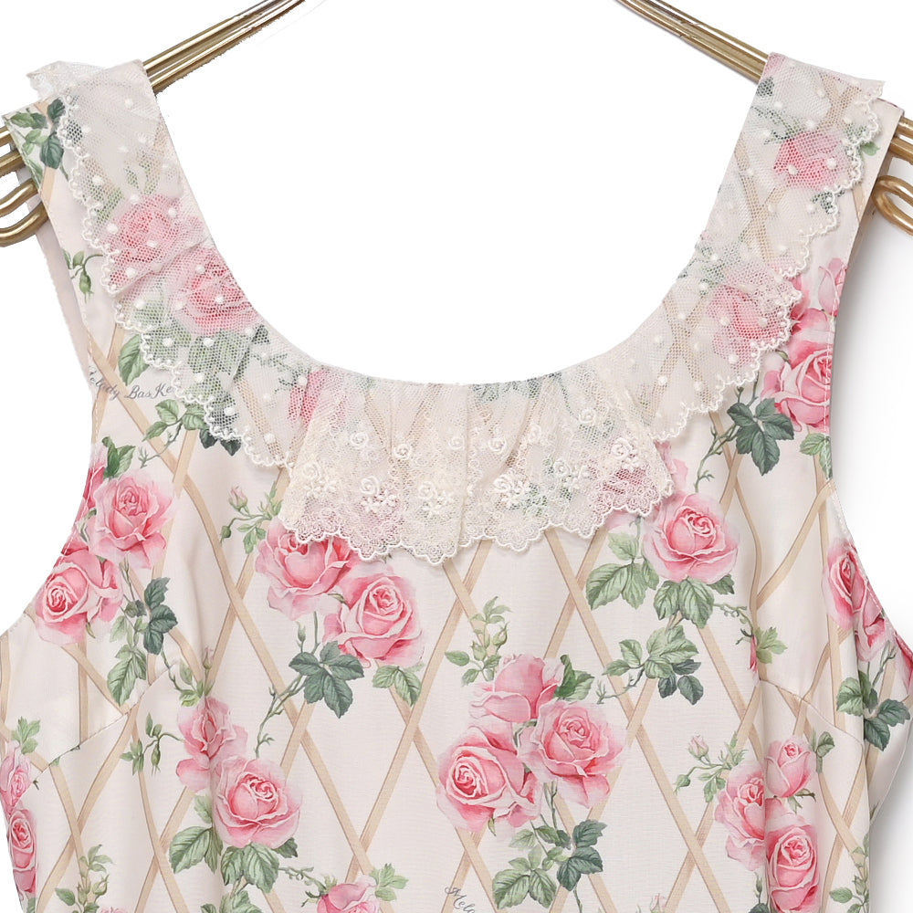 Rose garden jumper dress