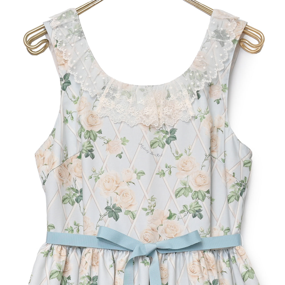 Rose garden jumper dress