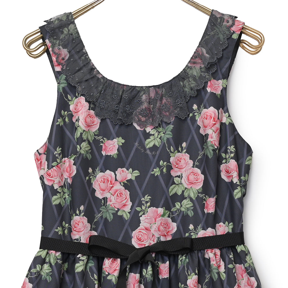 Rose garden jumper dress