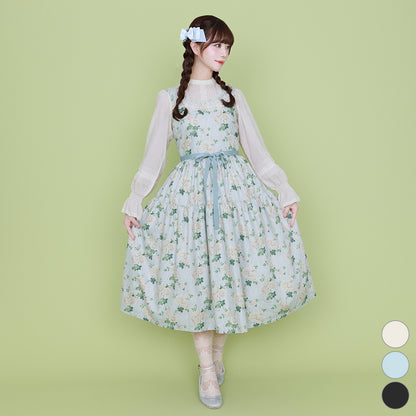 Rose garden jumper dress