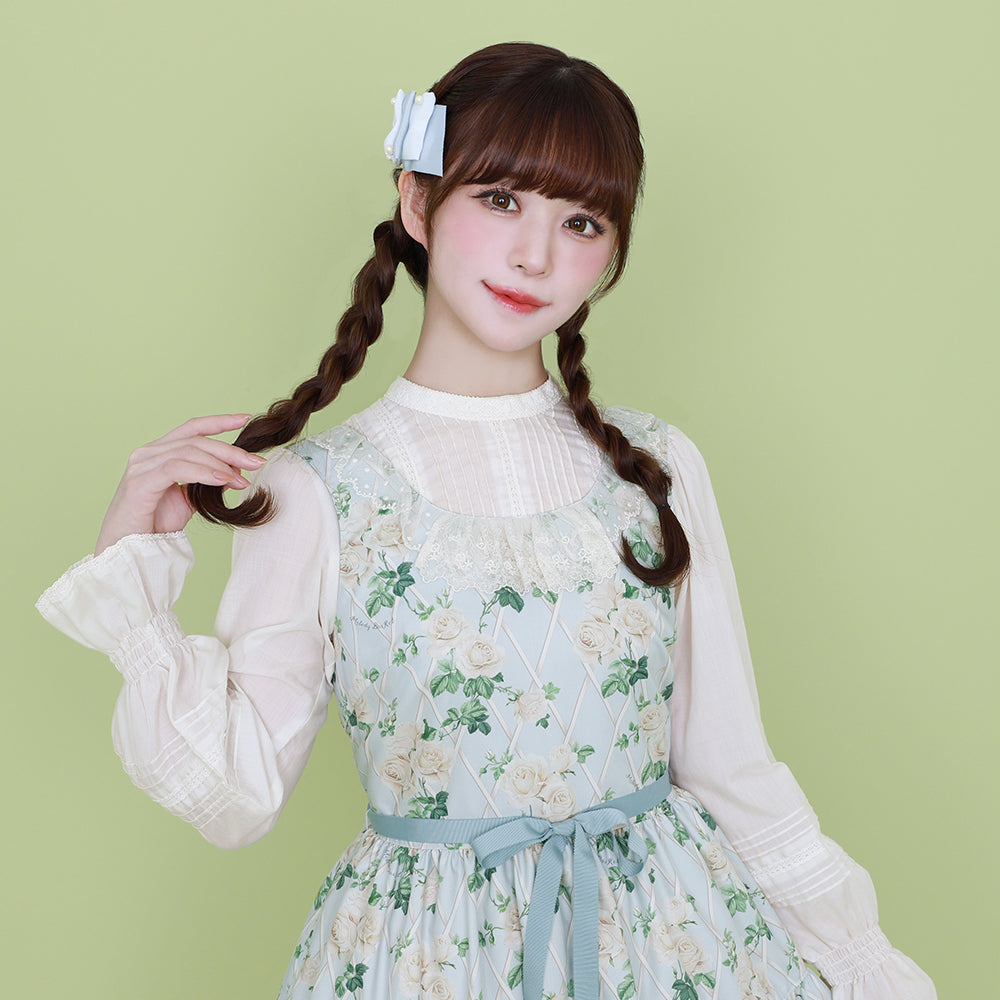 メロディバスケット　ローズガーデン　ジャンパースカート Rose gardenジャンパースカート-Melody BasKet(メロディー