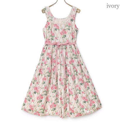 Rose garden jumper dress