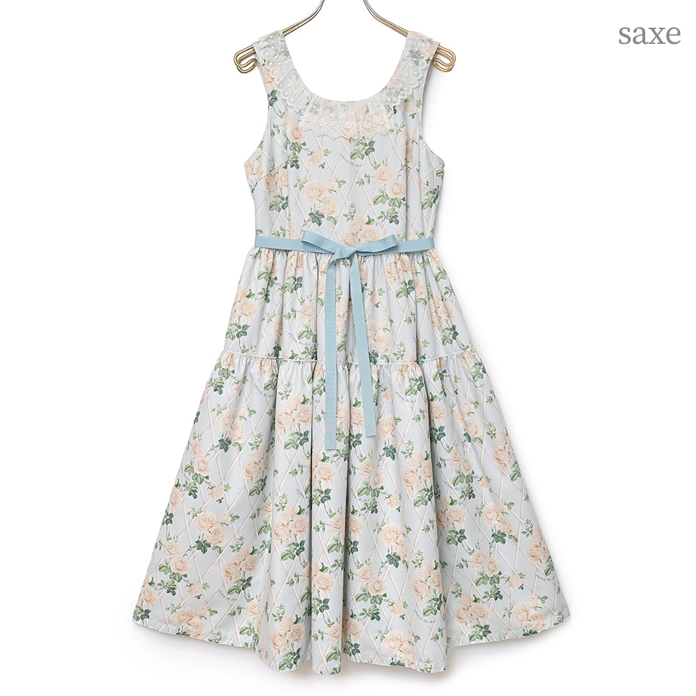 Rose garden jumper dress