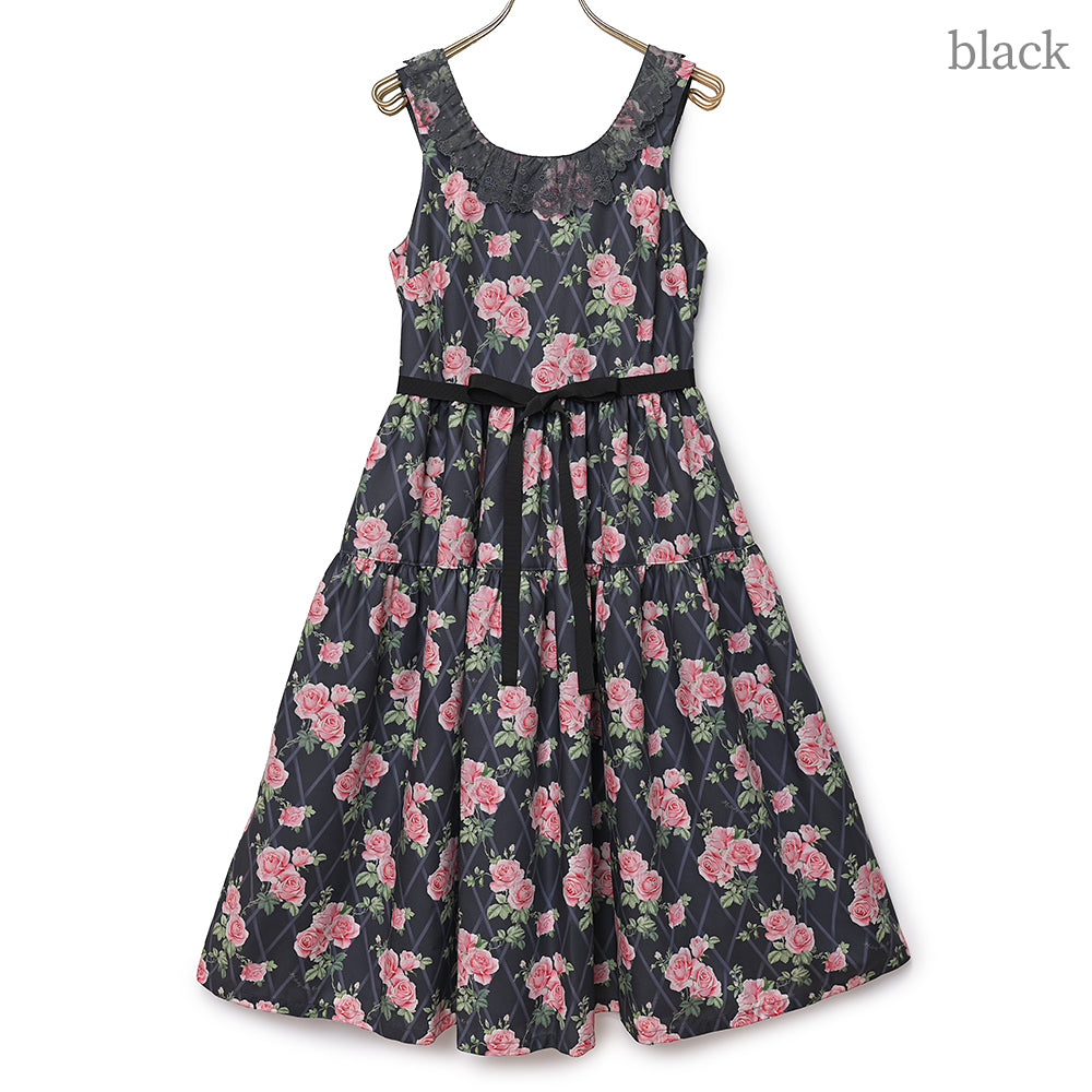 Rose garden jumper dress