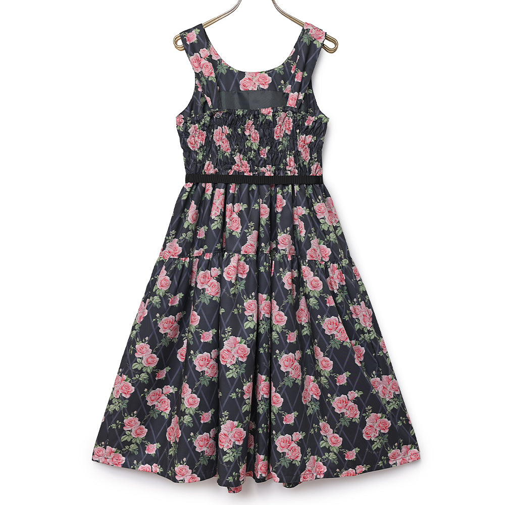Rose garden jumper dress