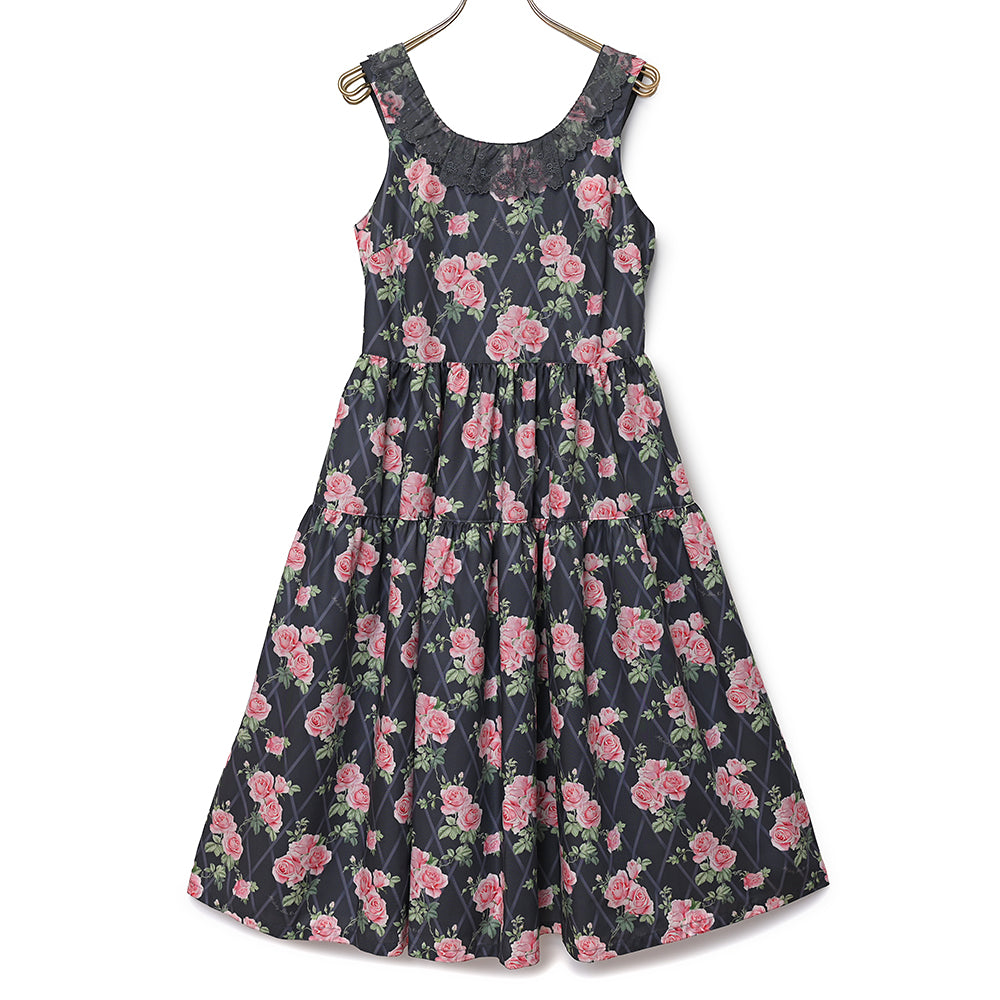 Rose garden jumper dress