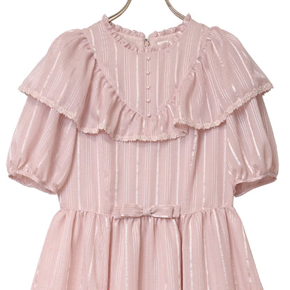 York frill striped dress