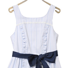 Load image into Gallery viewer, Dobby stripe frill jumper dress
