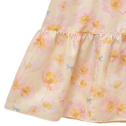 Blooming poppyリボンラインワンピース