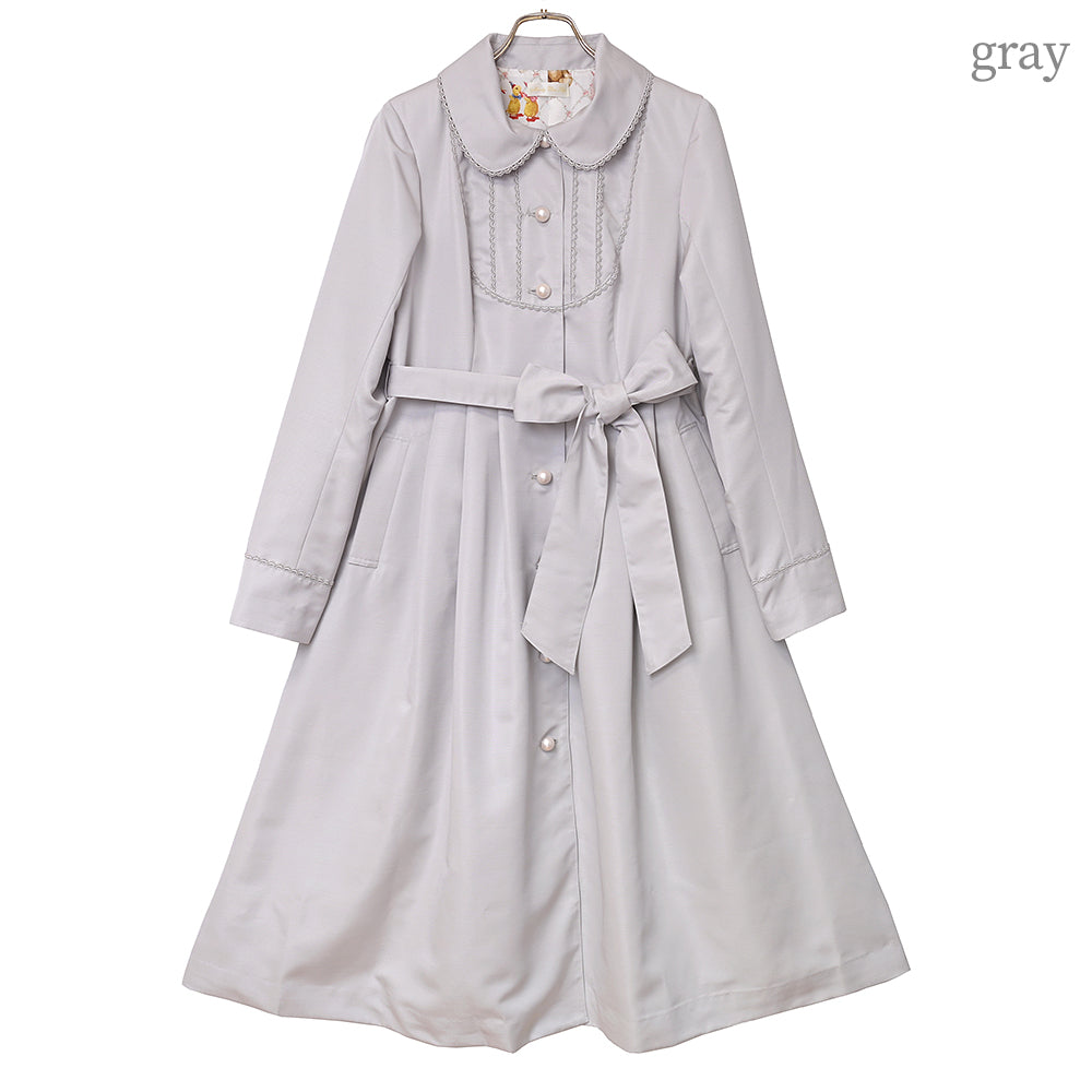 ちいさなぬいぐるみ裏地ライトコート-Melody BasKet(メロディー