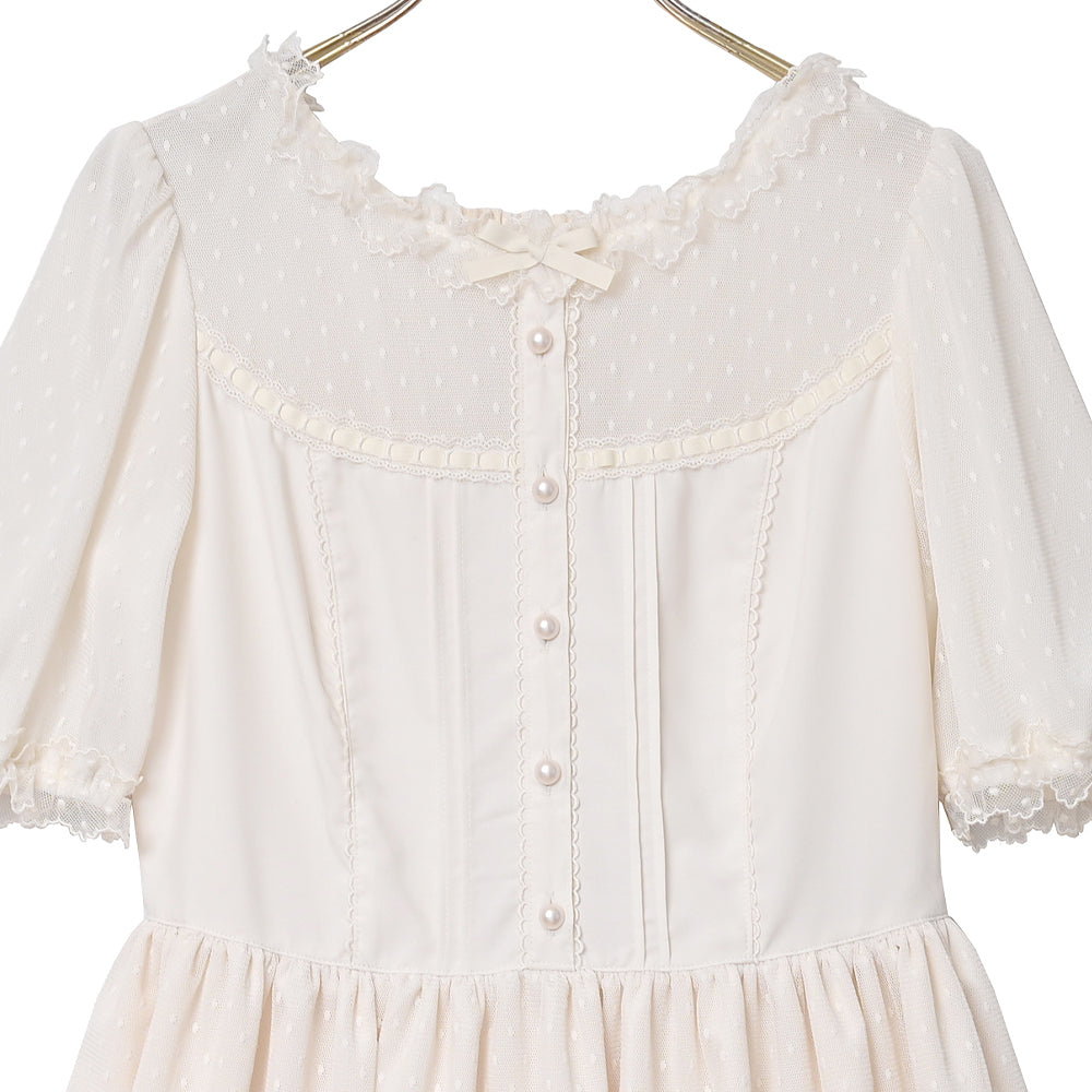 メロディバスケット Bustier style tulle dress Bustier style tulle dress-Melody BasKet(メロディーバスケット
