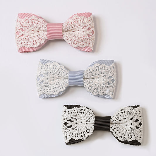 Lace ribbon hair clip