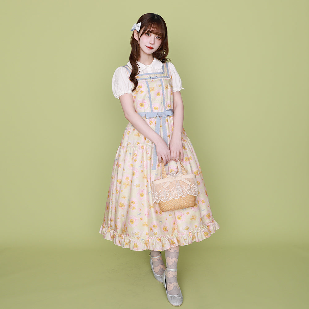 レースリボンヘアクリップ-Melody BasKet(メロディーバスケット