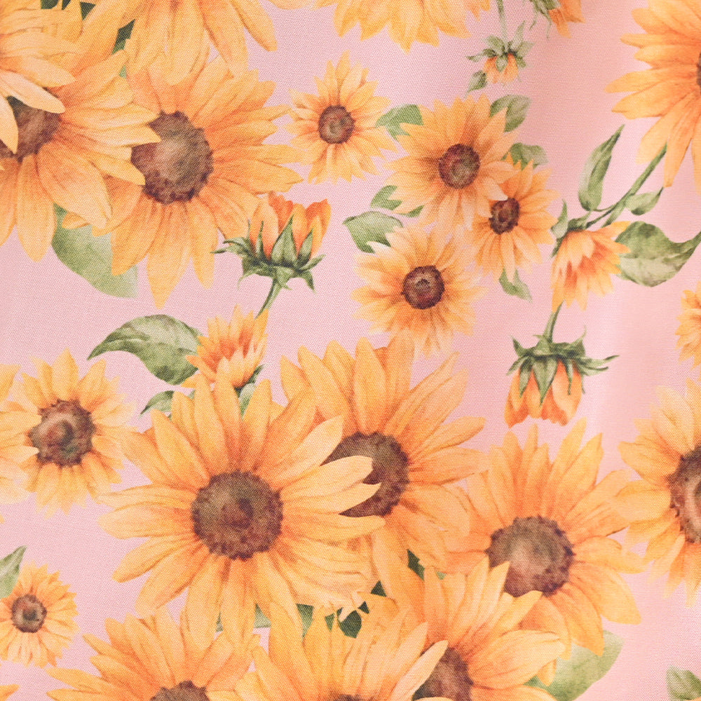Sunflower bouquet tiered dress