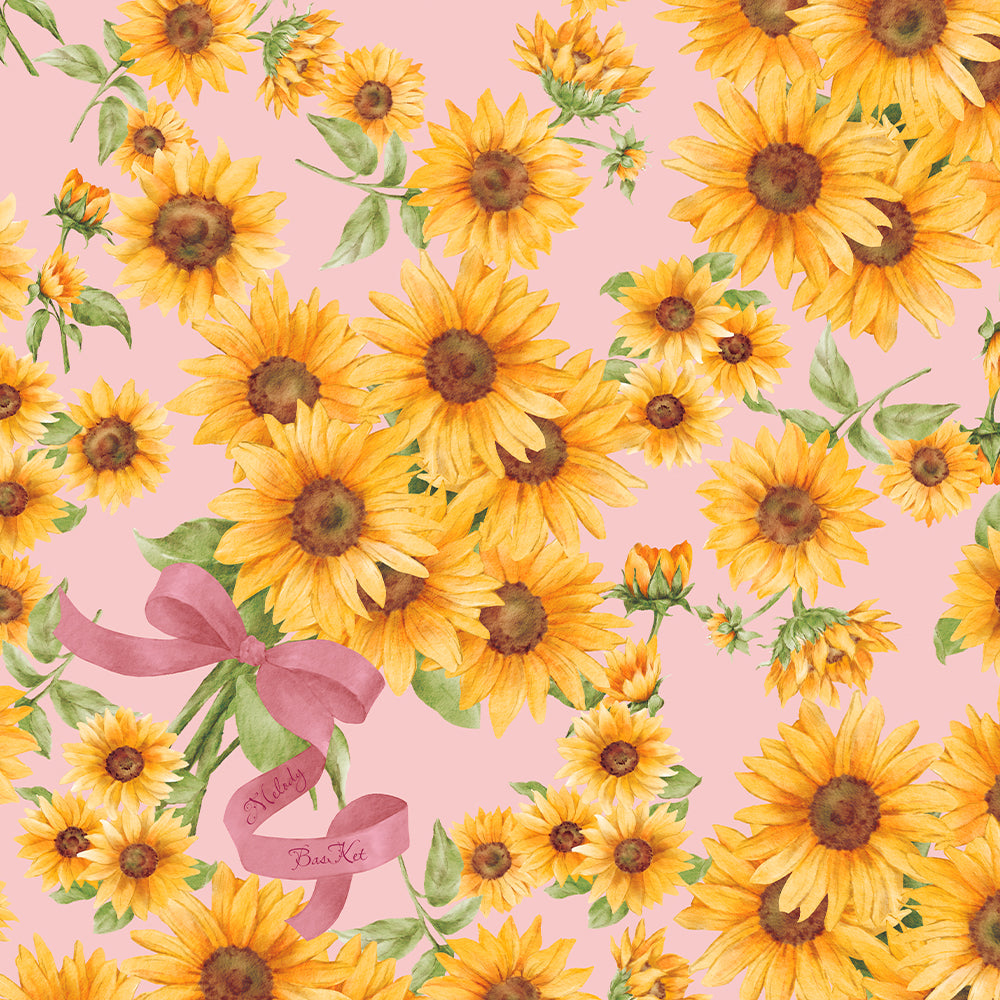 Sunflower bouquet tiered dress