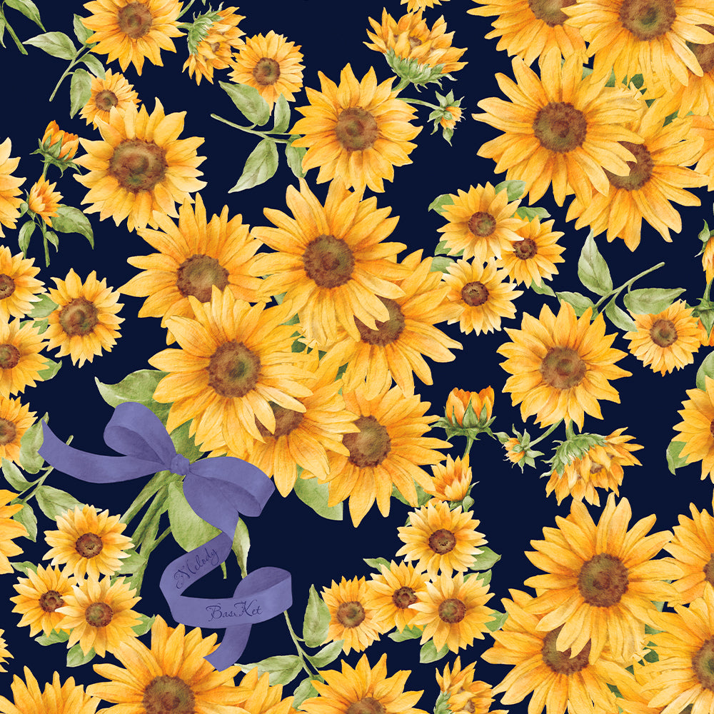 Sunflower bouquet tiered dress