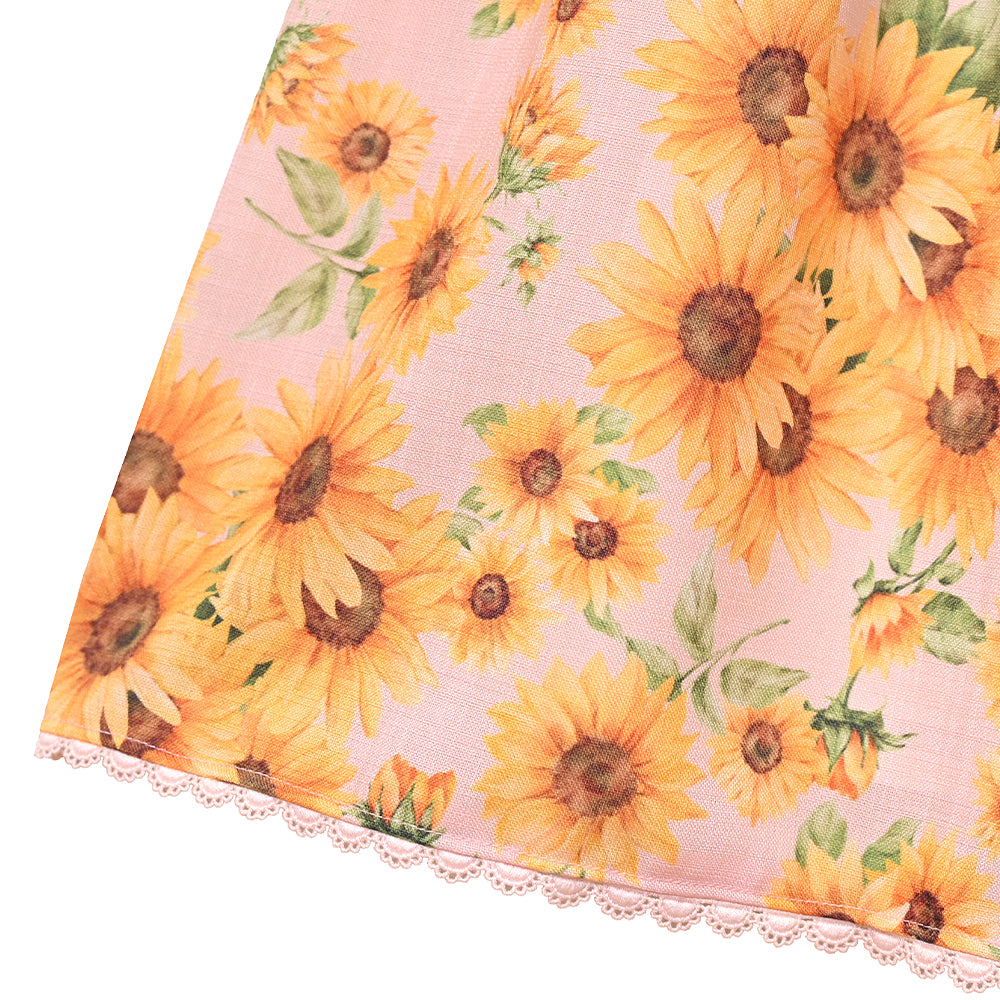 ひまわりブーケのジャンパースカート