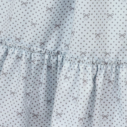 Little dot Ribbonレース襟ワンピース