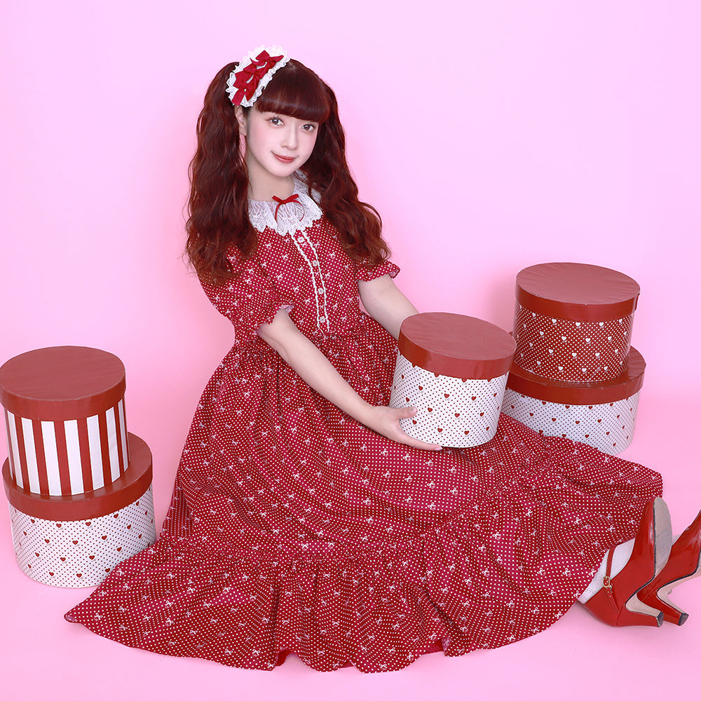 トリプルリボン ヘアクリップ-Melody BasKet(メロディバスケット