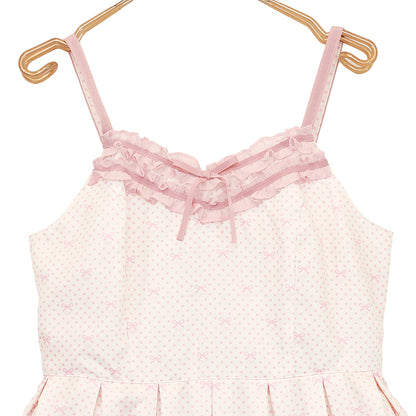 Little dot Ribbonジャンパースカート