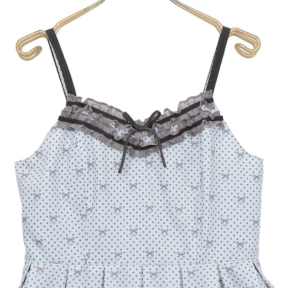 Little dot Ribbonジャンパースカート