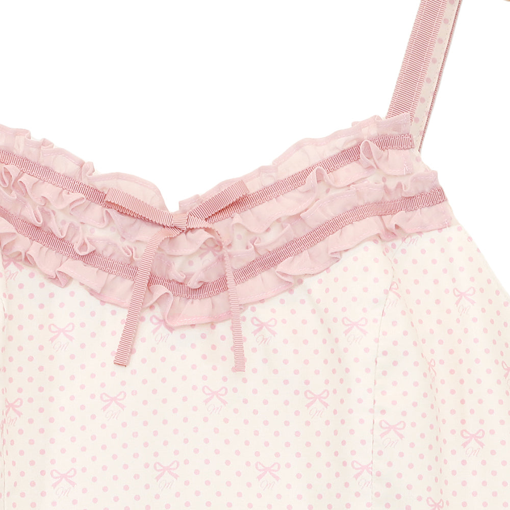 Little dot Ribbonジャンパースカート