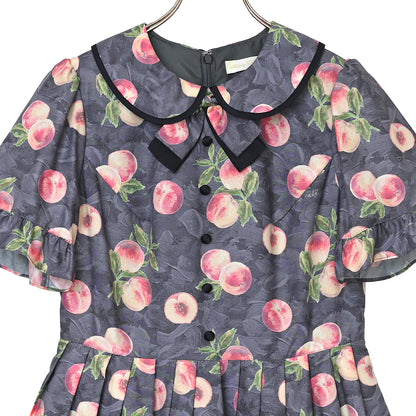 Peach Artラウンドカラーワンピース